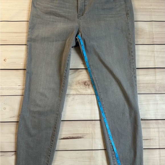 Pistola | Distressed Released Hem Skinny Jeans Gray Stretch woman size 31 - Picture 5 of 7